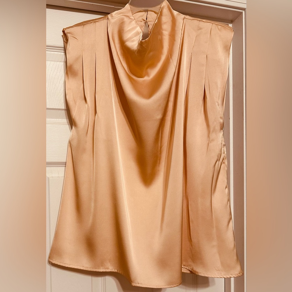 Entro Sleeveless Satin Dress Tank